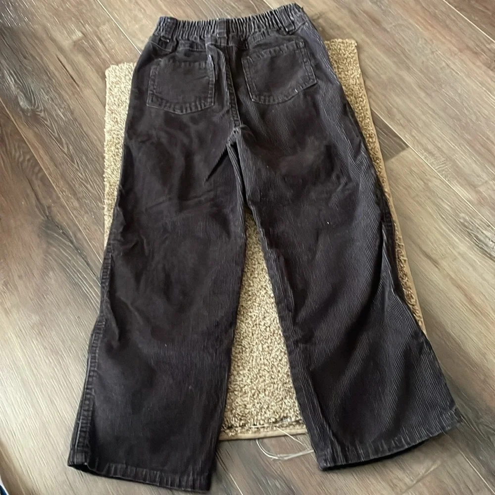 Cherokee Solid Chocolate Brown Corduroy pants 5T